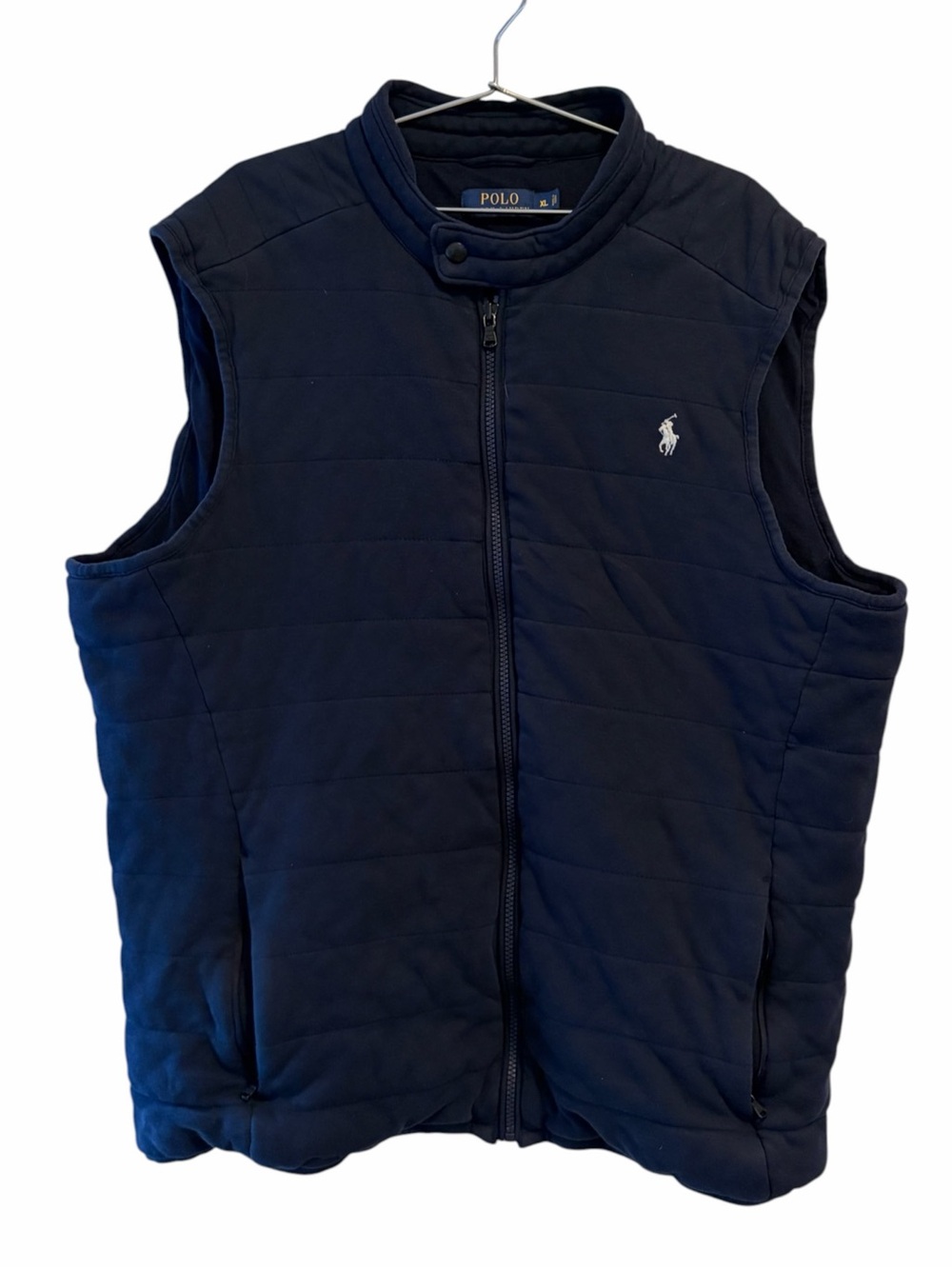 Polo by Ralph Lauren Navy Quilted Mens Puffer Vest cotton